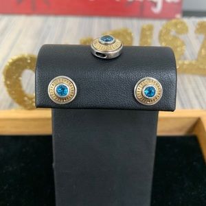 Blue Topaz and Sterling Silver earrings & Pendant